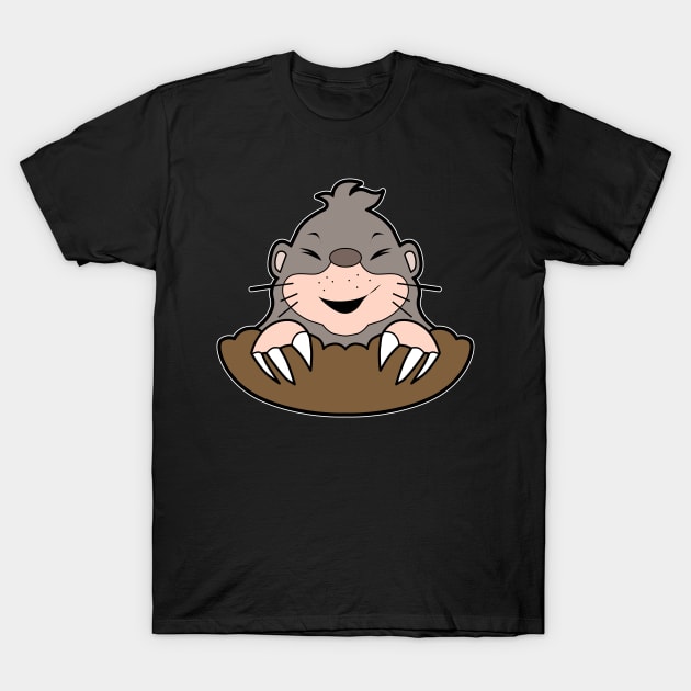 Cute Mole T-Shirt by Imutobi